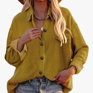 Dokotoo 2 Corduroy Button Downs size S shackets perfect for layering like new